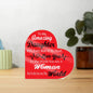 Awesome Gift For Daughter From Mom or Dad Emotion-Triggering Acrylic Heart Plaque Bonding Gift