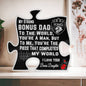 Gift For Stepdad From Stepdaughter Acrylic Puzzle Piece Bonus Dad Gift