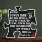 Gift For Father in Law From Daughter in Law Acrylic Puzzle Plaque Bonus Dad Gift From Bonus Daughter