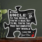 Gift For Uncle From Niece Acrylic Puzzle Piece