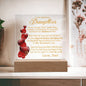To My Daughter From Proud Dad Never Forget That I Love You Acrylic Nightlight Gift