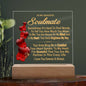 To My Beautiful Soulmate I Love You Forever & Always Acrylic Nightlight