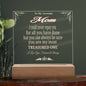 AWESOME MOM GIFT FROM SON OR DAUGHTER ACRYLIC SQUARE MULTI-COLOR NIGHTLIGHT GIFT FOR MOM