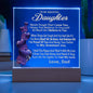 To My Daughter From Proud Dad Never Forget That I Love You Acrylic Nightlight Gift