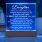 To My Beautiful Daughter - Straighten Your Crown - Acrylic Plaque