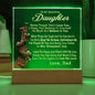 To My Daughter From Proud Dad Never Forget That I Love You Acrylic Nightlight Gift