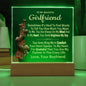 To My Beautiful Girlfriend Acrylic Square Nightlight Valentines Message From Boyfriend
