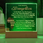 To My Beautiful Daughter You're My World Acrylic Night Light