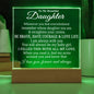 To My Beautiful Daughter - Straighten Your Crown - Acrylic Plaque