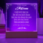 AWESOME MOM GIFT FROM SON OR DAUGHTER ACRYLIC SQUARE MULTI-COLOR NIGHTLIGHT GIFT FOR MOM