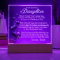 To My Daughter From Proud Dad Never Forget That I Love You Acrylic Nightlight Gift