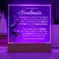To My Beautiful Soulmate I Love You Forever & Always Acrylic Nightlight