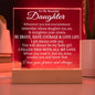 To My Beautiful Daughter - Straighten Your Crown - Acrylic Plaque