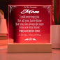 AWESOME MOM GIFT FROM SON OR DAUGHTER ACRYLIC SQUARE MULTI-COLOR NIGHTLIGHT GIFT FOR MOM