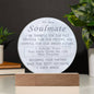 To My Soulmate You Give My Life New Purpose Acrylic Nightlight