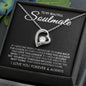 To My Beautiful Soulmate Find You Sooner And Love You Longer Starburst Forever Necklace