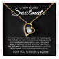 To My Beautiful Soulmate Find You Sooner And Love You Longer Starburst Forever Necklace