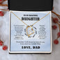 To My Beautiful Daughter - Blessing - Forever Love Necklace From Dad
