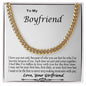Gift For Boyfriend From Girlfriend Cuban Link Chain Boyfriend Gift