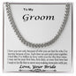 Bride To Groom Gift Cuban Link Chain Gift For Groom Honeymoon Gift