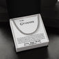 Bride To Groom Gift Cuban Link Chain Gift For Groom Honeymoon Gift
