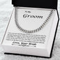 Bride To Groom Gift Cuban Link Chain Gift For Groom Honeymoon Gift