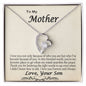 Gift For Mom From Son Forever Love Knot Necklace Mother's Day Gift