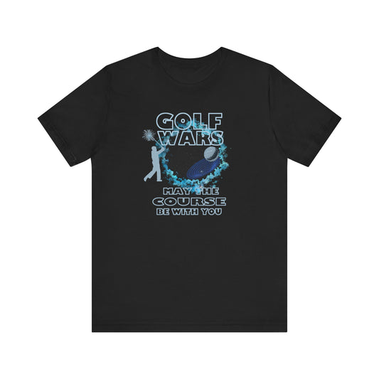 Golf Wars Unisex Jersey Tee, Fun Golf T-Shirt, Unique Golf Gift, Sports Enthusiast Apparel, Casual Summer Wear, Gift for Golf Lovers