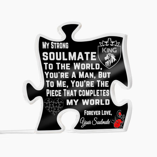 Gift For Soulmate Husband Boyfriend Acrylic Puzzle Piece