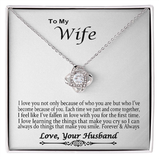 Gift For Wife Love Knot Necklace Wife Gift
