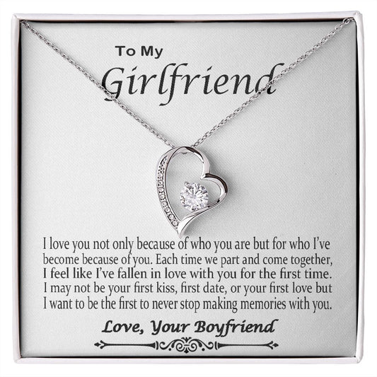 Gift For Girlfriend From Boyfriend Forever Love Necklace Gift